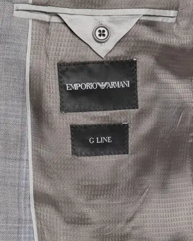 Emporio Armani Men's Plaid G Line Wool Two-Piece Suit | Thumbnail 7 Emporio Armani Men's Plaid G Line Wool Two-Piece Suit | Thumbnail 7