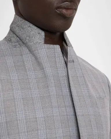 Emporio Armani Men's Plaid G Line Wool Two-Piece Suit | Thumbnail 8 Emporio Armani Men's Plaid G Line Wool Two-Piece Suit | Thumbnail 8
