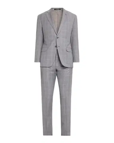 Emporio Armani Men's Plaid G Line Wool Two-Piece Suit | Thumbnail 1 Emporio Armani Men's Plaid G Line Wool Two-Piece Suit | Thumbnail 1