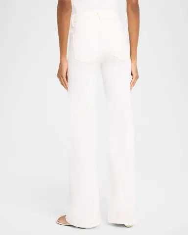 Veronica Beard Crosbie Mid-Rise Slim Wide-Leg Jeans | Thumbnail 2