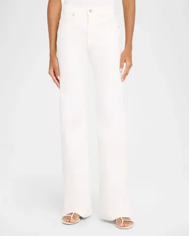 Veronica Beard Crosbie Mid-Rise Slim Wide-Leg Jeans | Thumbnail 3