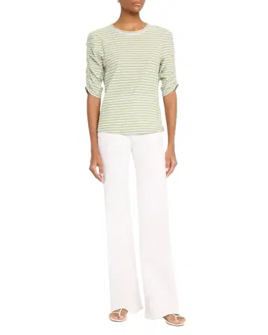 Veronica Beard Crosbie Mid-Rise Slim Wide-Leg Jeans | Thumbnail 1