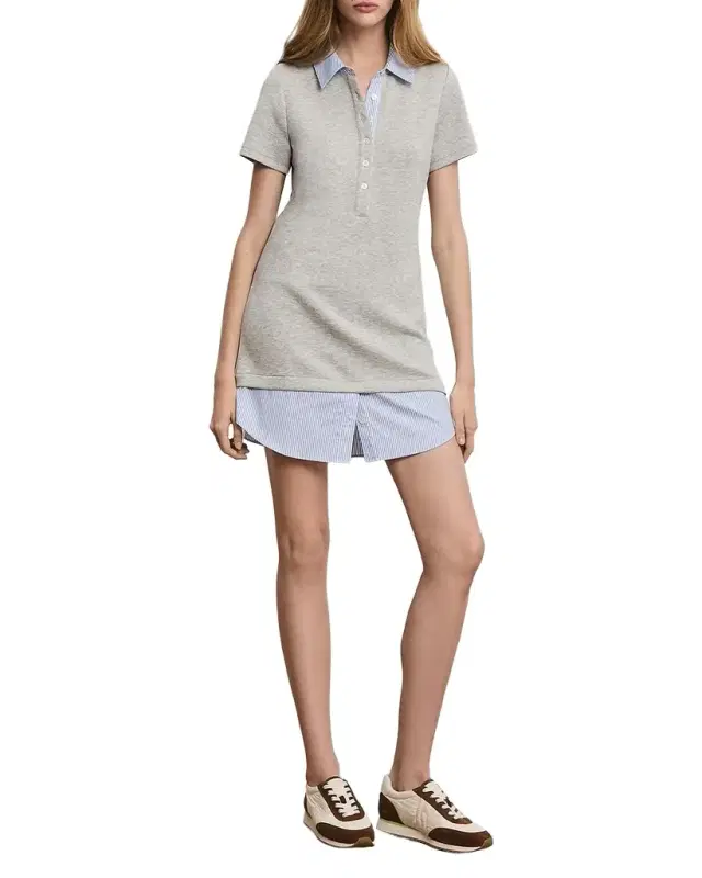 Kenwood Mixed-Media Mini Dress