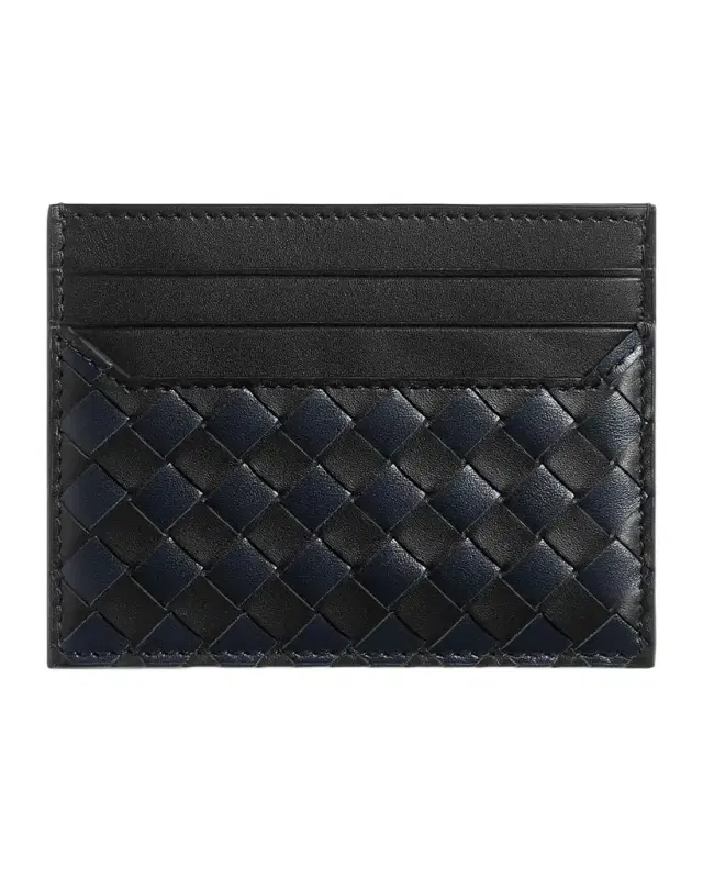 Men 's Intrecciato Piccolo Leather Card Case