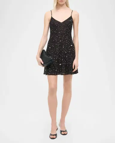 Staud Emily Embellished Tulle Mini Dress | Thumbnail 2