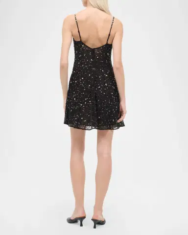 Staud Emily Embellished Tulle Mini Dress | Thumbnail 3