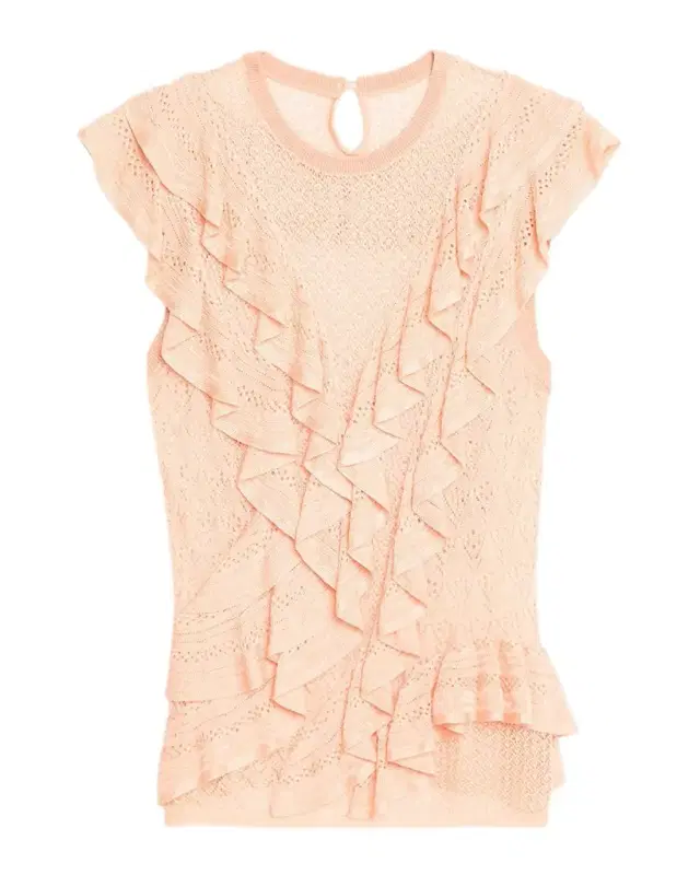Angelica Sleeveless Lace Knit Top