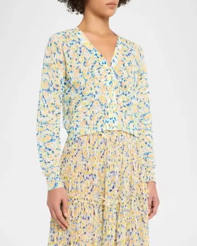Ulla Johnson Vivienne Floral Cropped Cardigan | Thumbnail 4 Ulla Johnson Vivienne Floral Cropped Cardigan | Thumbnail 4