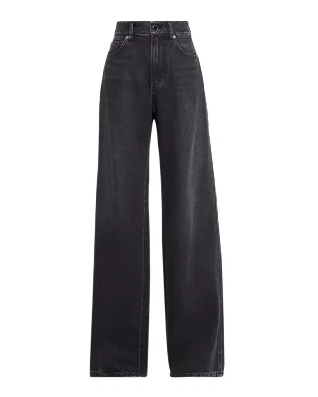 Kasey Mid-Rise Wide-Leg Jeans