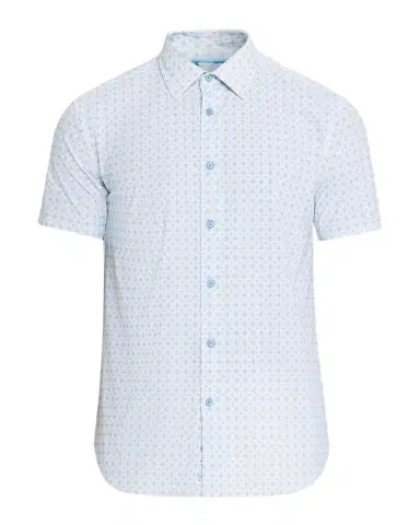 Robert Graham Men's Brompton Geometric Stretch Nylon Short-Sleeve Shirt | Thumbnail 1 Robert Graham Men's Brompton Geometric Stretch Nylon Short-Sleeve Shirt | Thumbnail 1