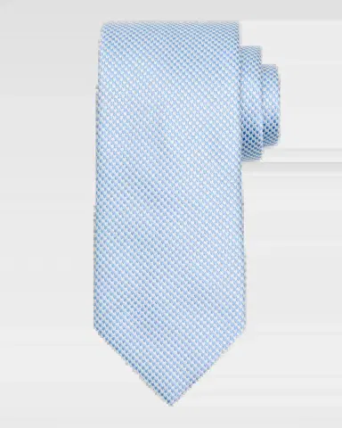 Brioni Men's Micro-Woven Jacquard Silk Tie | Thumbnail 2