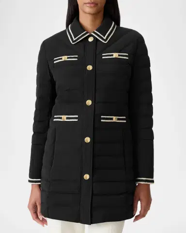 Mackage Precious Crochet-Trim Down Jacket | Thumbnail 4 Mackage Precious Crochet-Trim Down Jacket | Thumbnail 4
