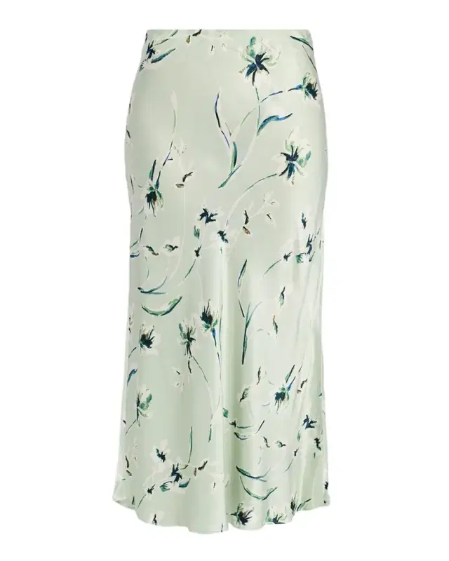 Anya Satin Midi Skirt