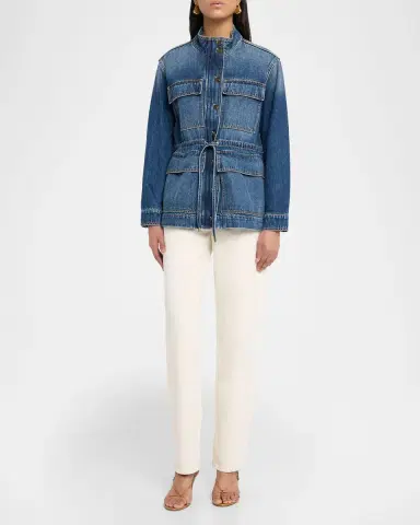 Veronica Beard Truman Denim Anorak Jacket | Thumbnail 2 Veronica Beard Truman Denim Anorak Jacket | Thumbnail 2