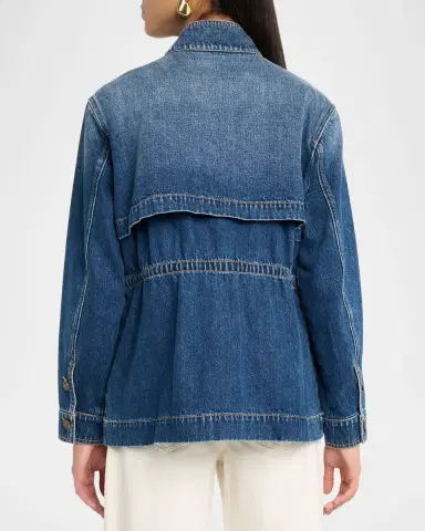Veronica Beard Truman Denim Anorak Jacket | Thumbnail 3 Veronica Beard Truman Denim Anorak Jacket | Thumbnail 3