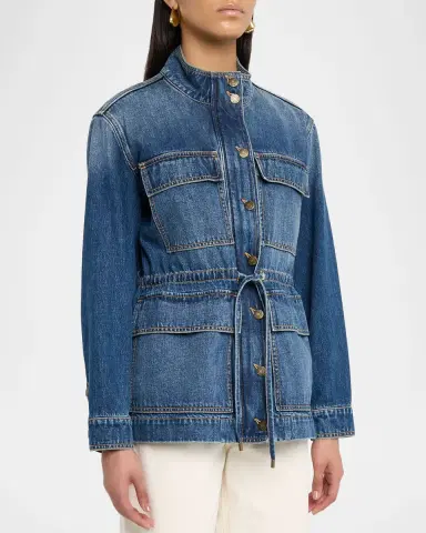 Veronica Beard Truman Denim Anorak Jacket | Thumbnail 4 Veronica Beard Truman Denim Anorak Jacket | Thumbnail 4