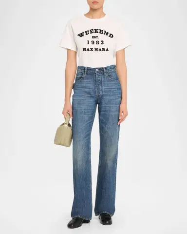 Weekend Max Mara Tenue Logo-Print Cotton Tee | Thumbnail 2 Weekend Max Mara Tenue Logo-Print Cotton Tee | Thumbnail 2