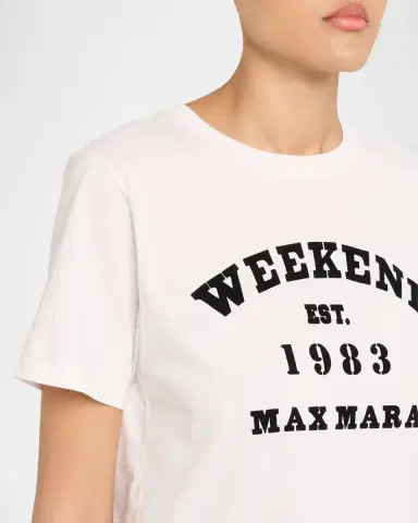 Weekend Max Mara Tenue Logo-Print Cotton Tee | Thumbnail 5 Weekend Max Mara Tenue Logo-Print Cotton Tee | Thumbnail 5