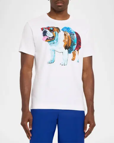 Robert Graham Men's Pool Day Graham Cotton T-Shirt | Thumbnail 4