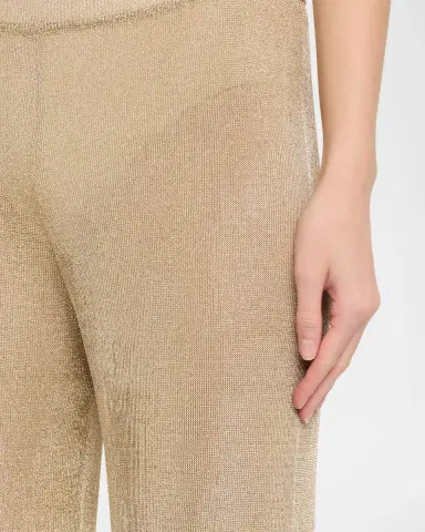 SEROYA Sheldon Metallic Knit Pants | Thumbnail 5 SEROYA Sheldon Metallic Knit Pants | Thumbnail 5