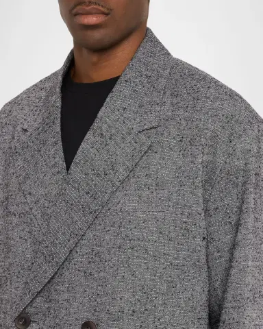 IM MEN Men 's Textures Linen Boxy-Fit Blazer | Thumbnail 5 IM MEN Men 's Textures Linen Boxy-Fit Blazer | Thumbnail 5