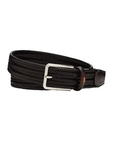 Santoni Men's Woven Leather Belt | Thumbnail 1 Santoni Men's Woven Leather Belt | Thumbnail 1