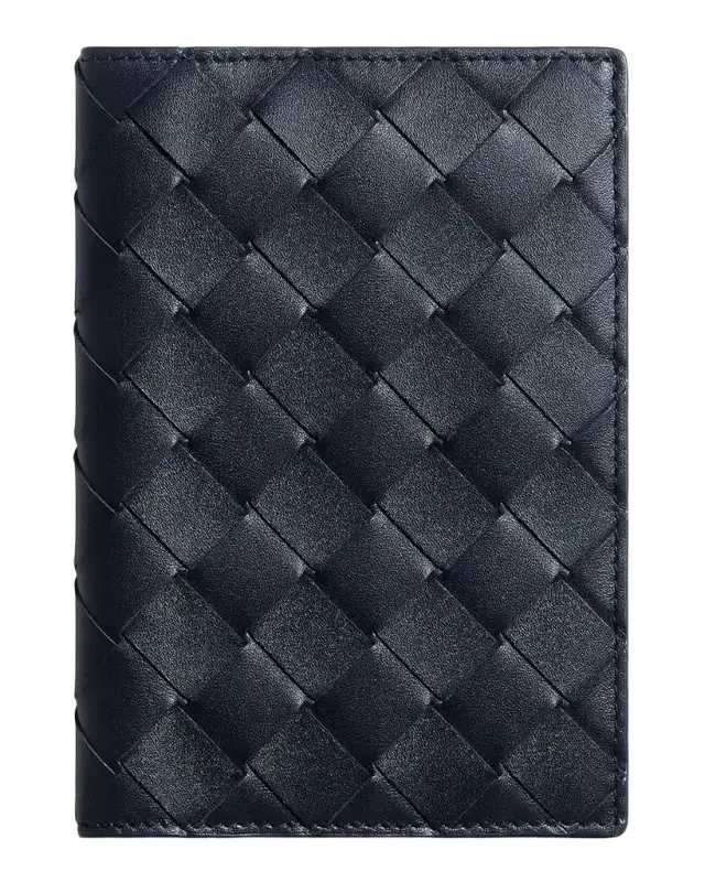 Bottega Veneta Bicolor Intrecciato Passport Case