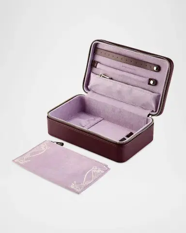 Wolf x Liberty Medium Travel Zip Jewelry Case | Thumbnail 4