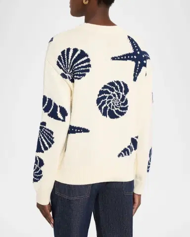 Rails Zoey Seashell Crewneck Sweater | Thumbnail 2 Rails Zoey Seashell Crewneck Sweater | Thumbnail 2
