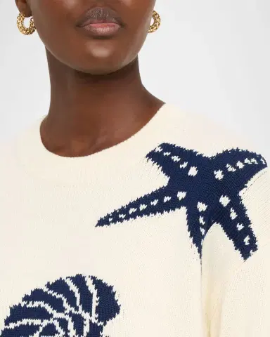 Rails Zoey Seashell Crewneck Sweater | Thumbnail 4 Rails Zoey Seashell Crewneck Sweater | Thumbnail 4