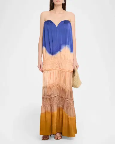 Ulla Johnson Veil Strapless Silk-Chiffon Gown | Thumbnail 2