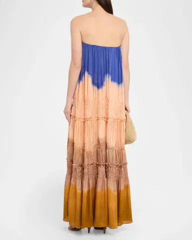 Ulla Johnson Veil Strapless Silk-Chiffon Gown | Thumbnail 3