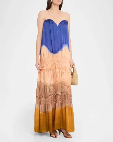 Ulla Johnson Veil Strapless Silk-Chiffon Gown | Thumbnail 4