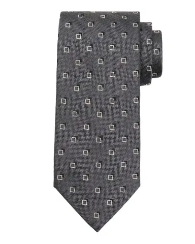 Brioni Men's Geometric-Print Silk Tie | Thumbnail 1