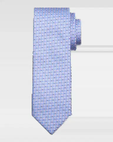 Brioni Men's Geometric Circle Silk Tie | Thumbnail 2
