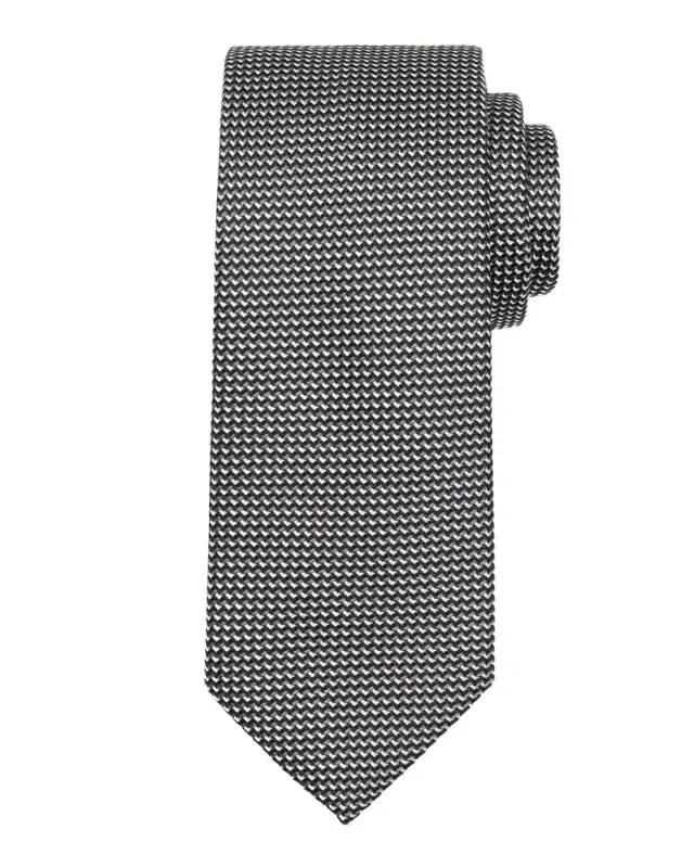 Brioni Men 's Micro-Woven Jacquard Silk Tie