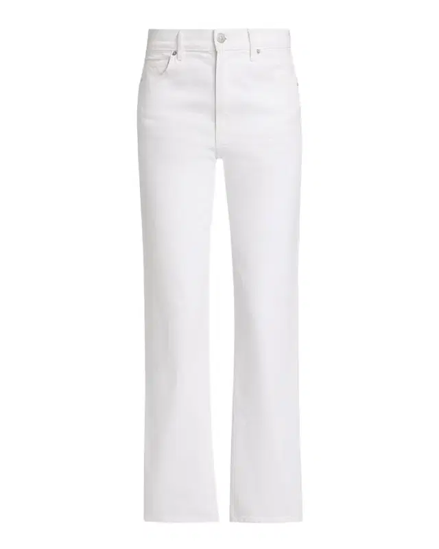 Leah Mid-Rise Straight Ankle Jeans