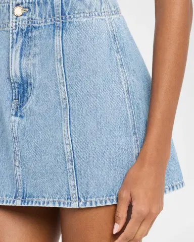 Veronica Beard Marquita A-Line Denim Mini Skirt | Thumbnail 5