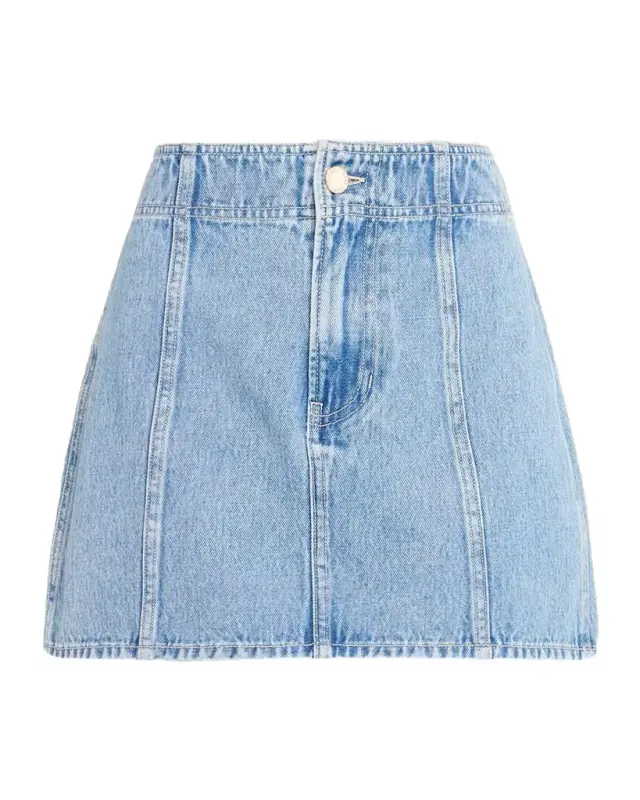 Marquita A-Line Denim Mini Skirt
