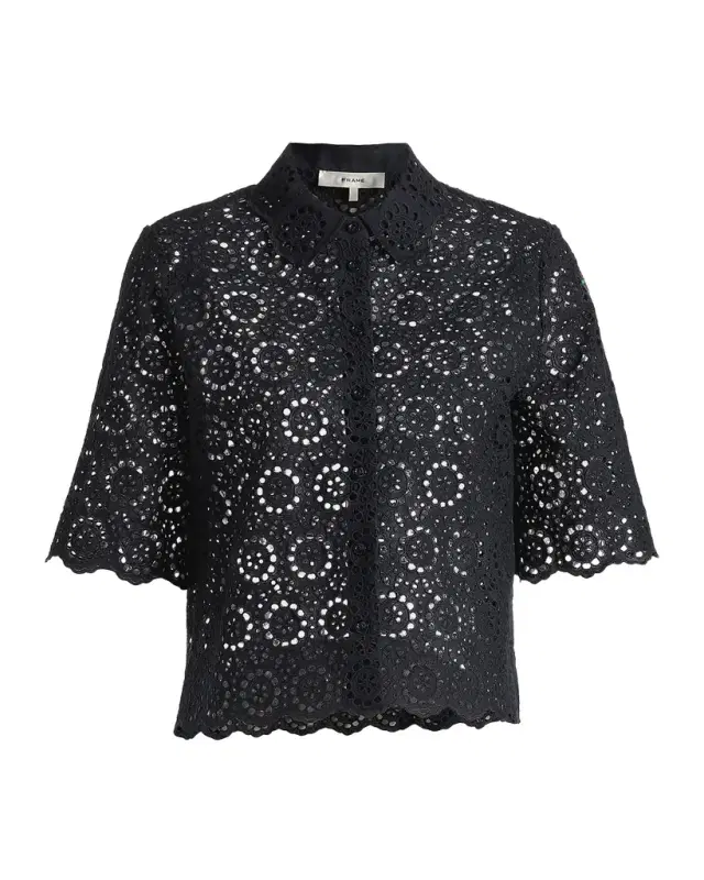 The Petal Eyelet Blouse