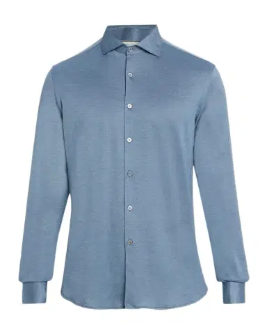 Canali Men's Cotton and Lyocell Sport Shirt | Thumbnail 1