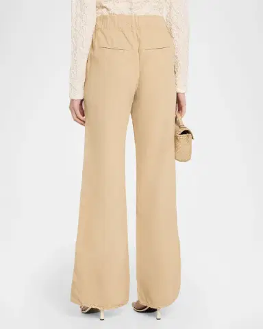 Veronica Beard Kasey Mid-Rise Cotton Twill Pants | Thumbnail 3 Veronica Beard Kasey Mid-Rise Cotton Twill Pants | Thumbnail 3