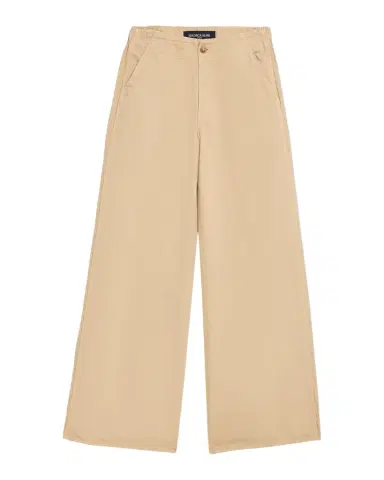Veronica Beard Kasey Mid-Rise Cotton Twill Pants | Thumbnail 1 Veronica Beard Kasey Mid-Rise Cotton Twill Pants | Thumbnail 1