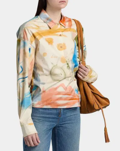 Ulla Johnson Artist Asymmetric Button-Front Shirt | Thumbnail 7