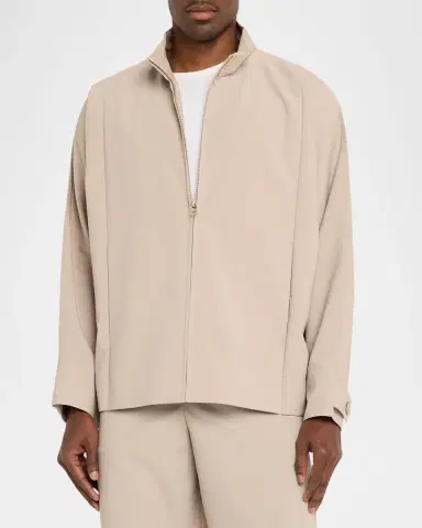 IM MEN Men 's Flat Foldable Zip-Front Jacket | Thumbnail 4 IM MEN Men 's Flat Foldable Zip-Front Jacket | Thumbnail 4