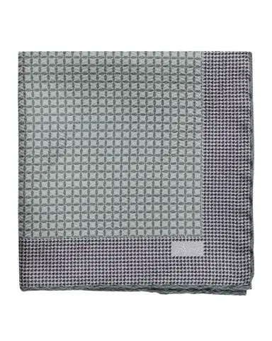 Brioni Men's Micro-Jacquard Hand-Rolled Silk Pocket Square | Thumbnail 1 Brioni Men's Micro-Jacquard Hand-Rolled Silk Pocket Square | Thumbnail 1