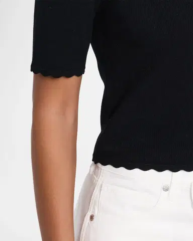 Rails Louanna Scallop-Trim Crop Top | Thumbnail 4
