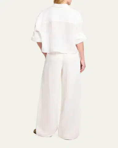 TWP Hudson St Pants in Coated Viscose Linen | Thumbnail 3 TWP Hudson St Pants in Coated Viscose Linen | Thumbnail 3