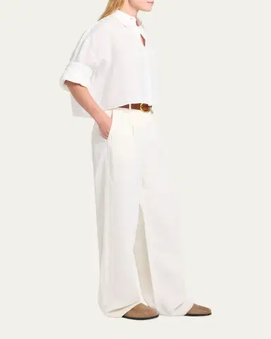 TWP Hudson St Pants in Coated Viscose Linen | Thumbnail 4 TWP Hudson St Pants in Coated Viscose Linen | Thumbnail 4