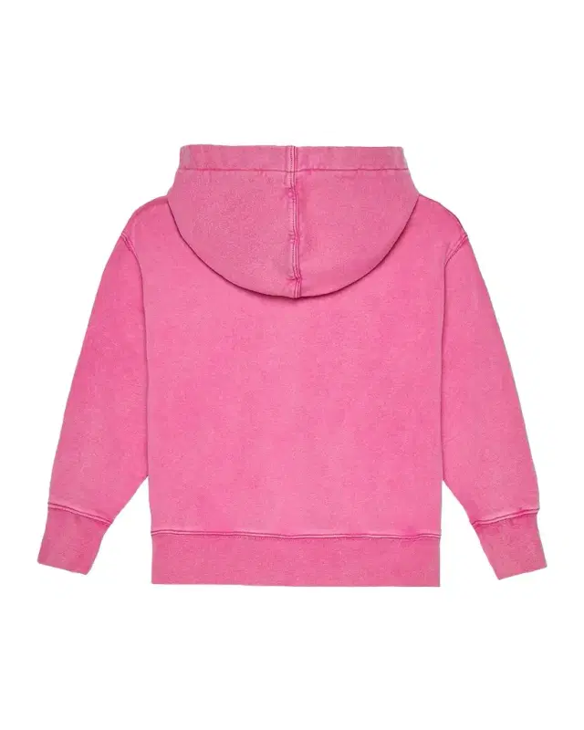 Girl's Faded Curved Logo Hoodie, Size 4-12